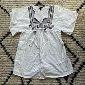 J. Crew Boho Bathing Suit Cover Shirt Size S